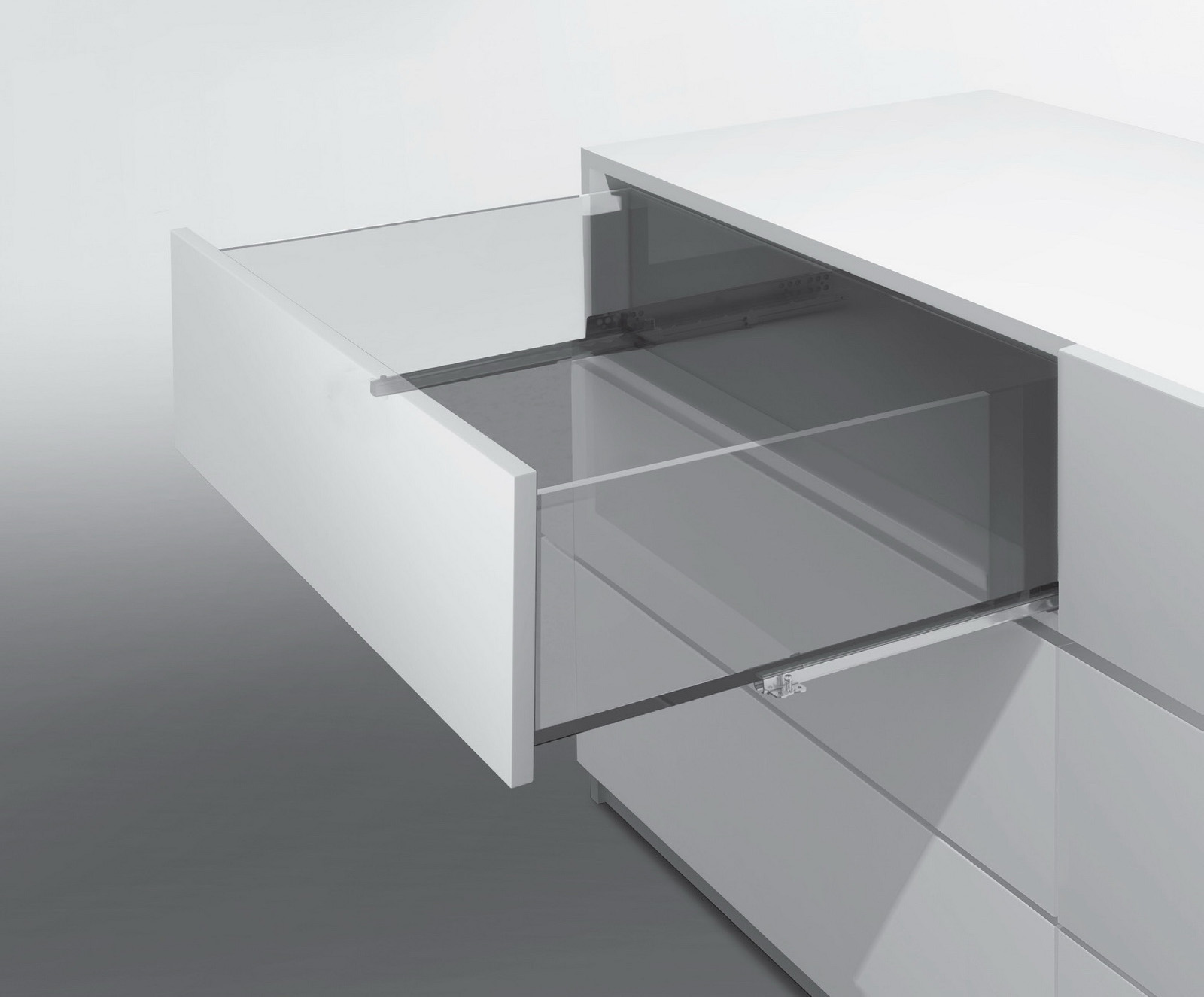 CB202H series Single extension undermount slide with pin fixing